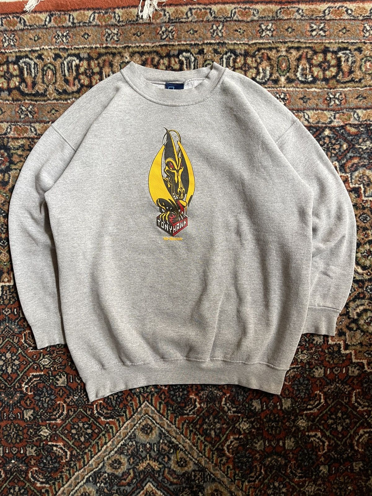 Vintage Birdhouse Pterodactyl Sweatshirt Skateboard 90s