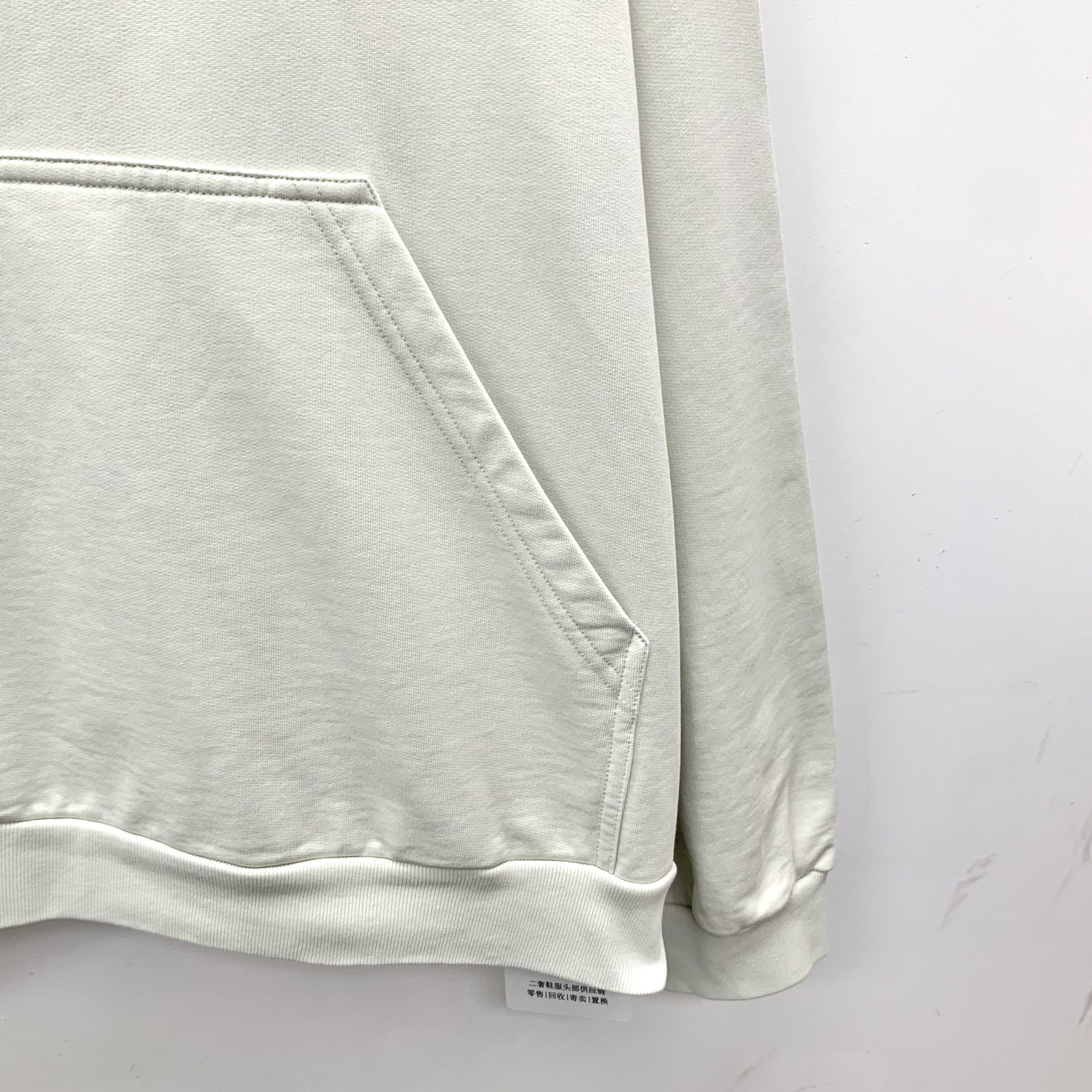 Balenciaga Balenciaga Logo Embroidered Cotton Hoodie Cream (L) Size US L / EU 52-54 / 3 - 4 Thumbnail