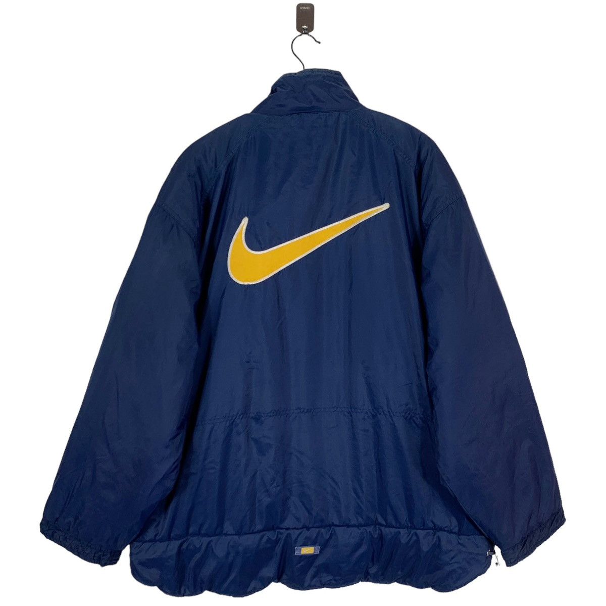 Nike × Vintage VINTAGE 90s NIKE SWOOSH POLYESTER ZIPPER JACKET Size US L / EU 52-54 / 3 - 6 Thumbnail