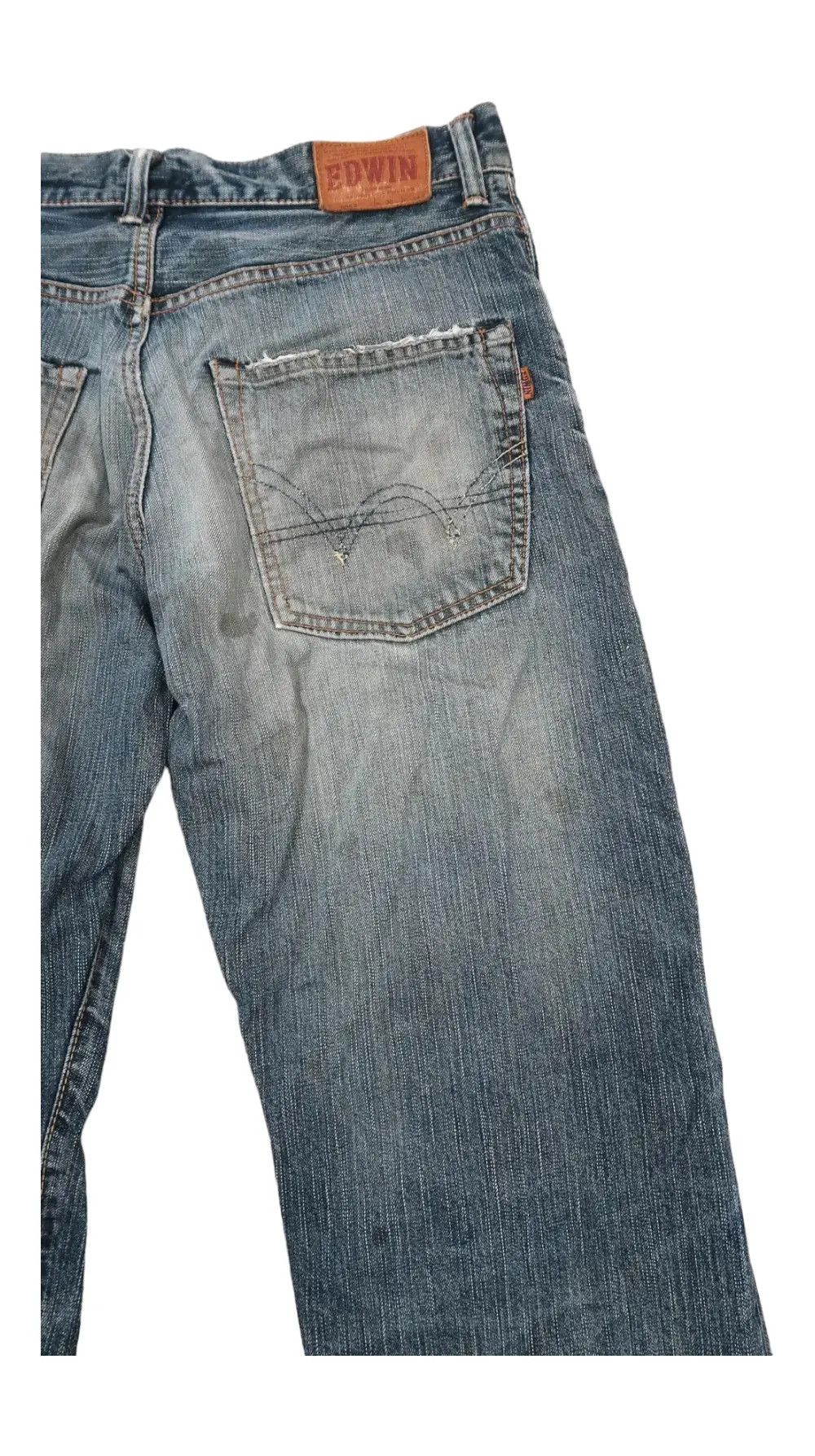 Edwin Vintage Edwin 505z Selvedge Distressed Jeans Size US 32 / EU 48 - 18 Thumbnail