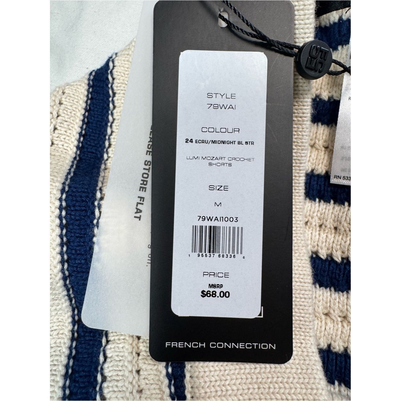 French Connection NWT New French Connection Lumi Mozart Crochet Short Ercu Mi Size 32" / US 10 / IT 46 - 6 Thumbnail