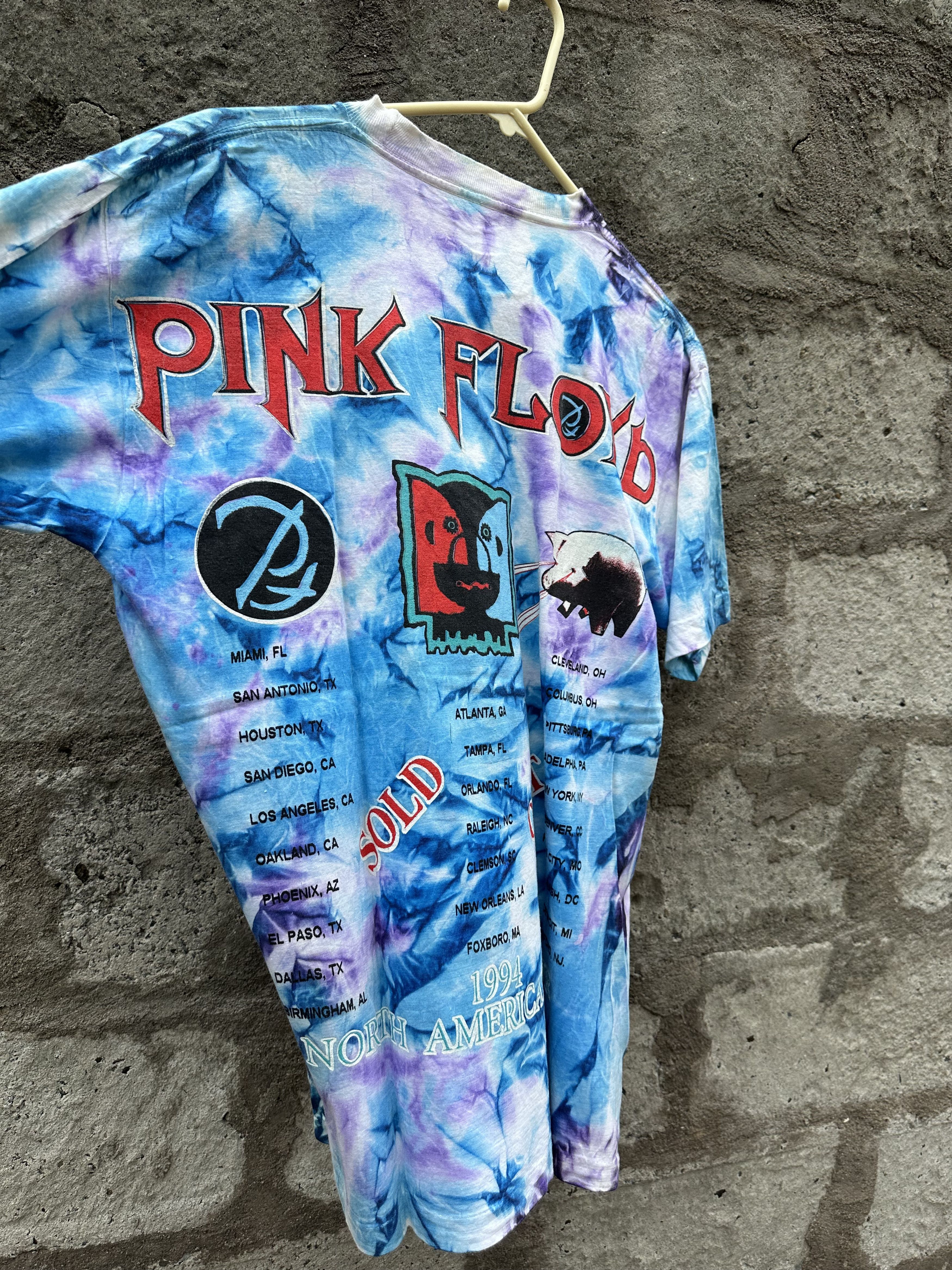 Pink Floyd Vintage 90s Pink Floyd Tie-Dye T-Shirt – The Division Bell Size US XL / EU 56 / 4 - 9 Thumbnail