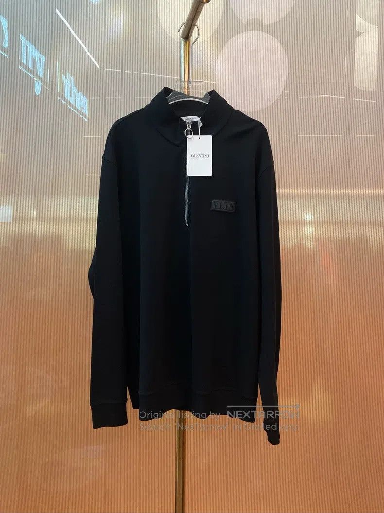 Valentino Valentino Black long-sleeved sweatshirt Size XXL / US 16-18 / IT 52-54 - 1 Thumbnail