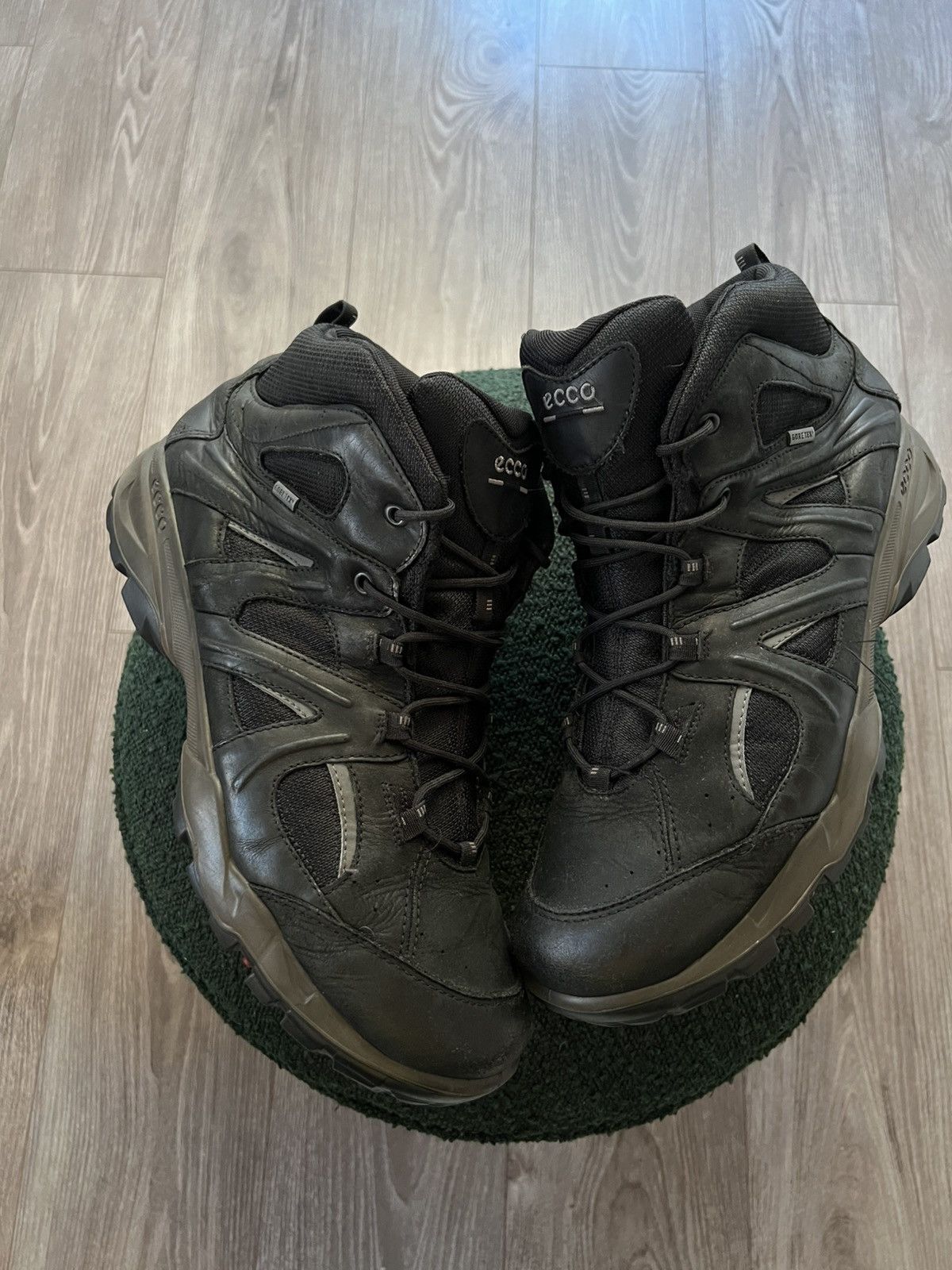 Ecco × Goretex ‼️Ecco Leather Gore-Tex GTX Waterproof Leather High Boots‼️ Size US 14 / EU 47 - 4 Thumbnail