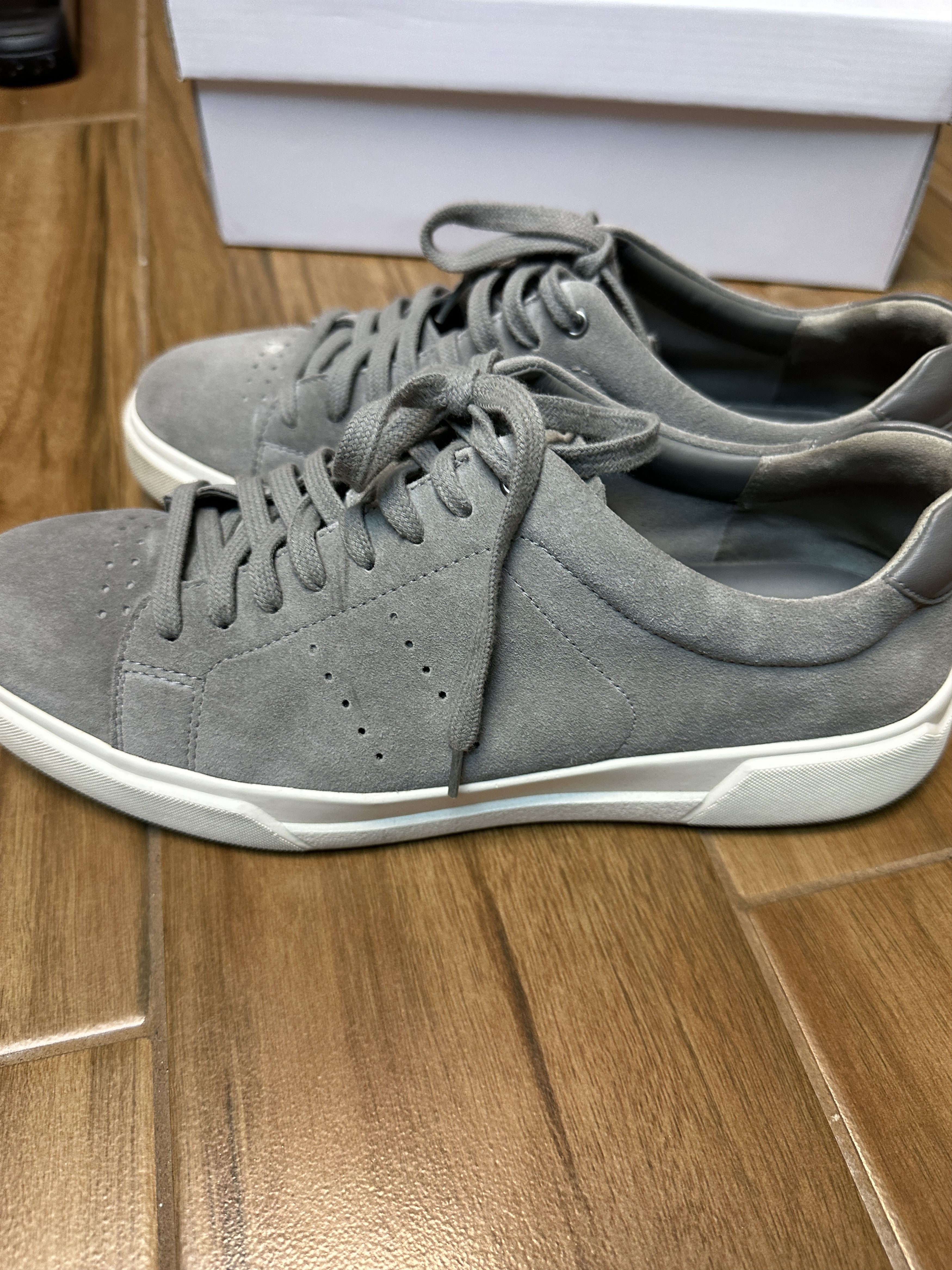 Vince VINCE Brady-B Men's Suede Gray (Smoke SU) Sneakers Size 9 Size US 9 / EU 42 - 5 Thumbnail