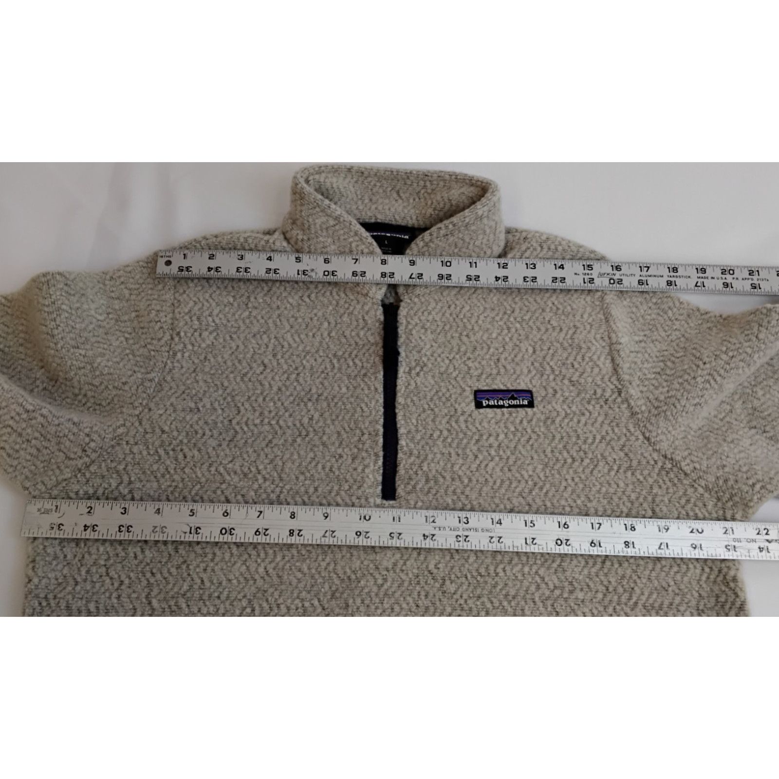 Patagonia Patagonia Woolyester Fleece Women's L Heathered Oatmeal NWT Size L / US 10 / IT 46 - 12 Thumbnail