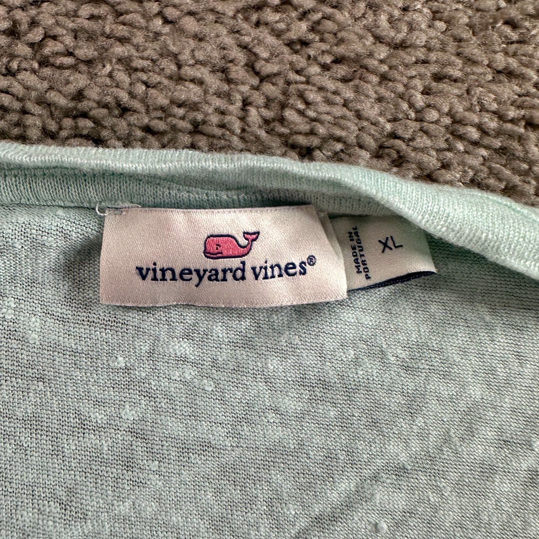 Vineyard Vines VINEYARD VINES Shirt Womens XL Green Linen V Neck Short Sleeve T-Shirt Casual Preppy Logo 90s Mens Womens Size XL / US 12-14 / IT 48-50 - 4 Thumbnail