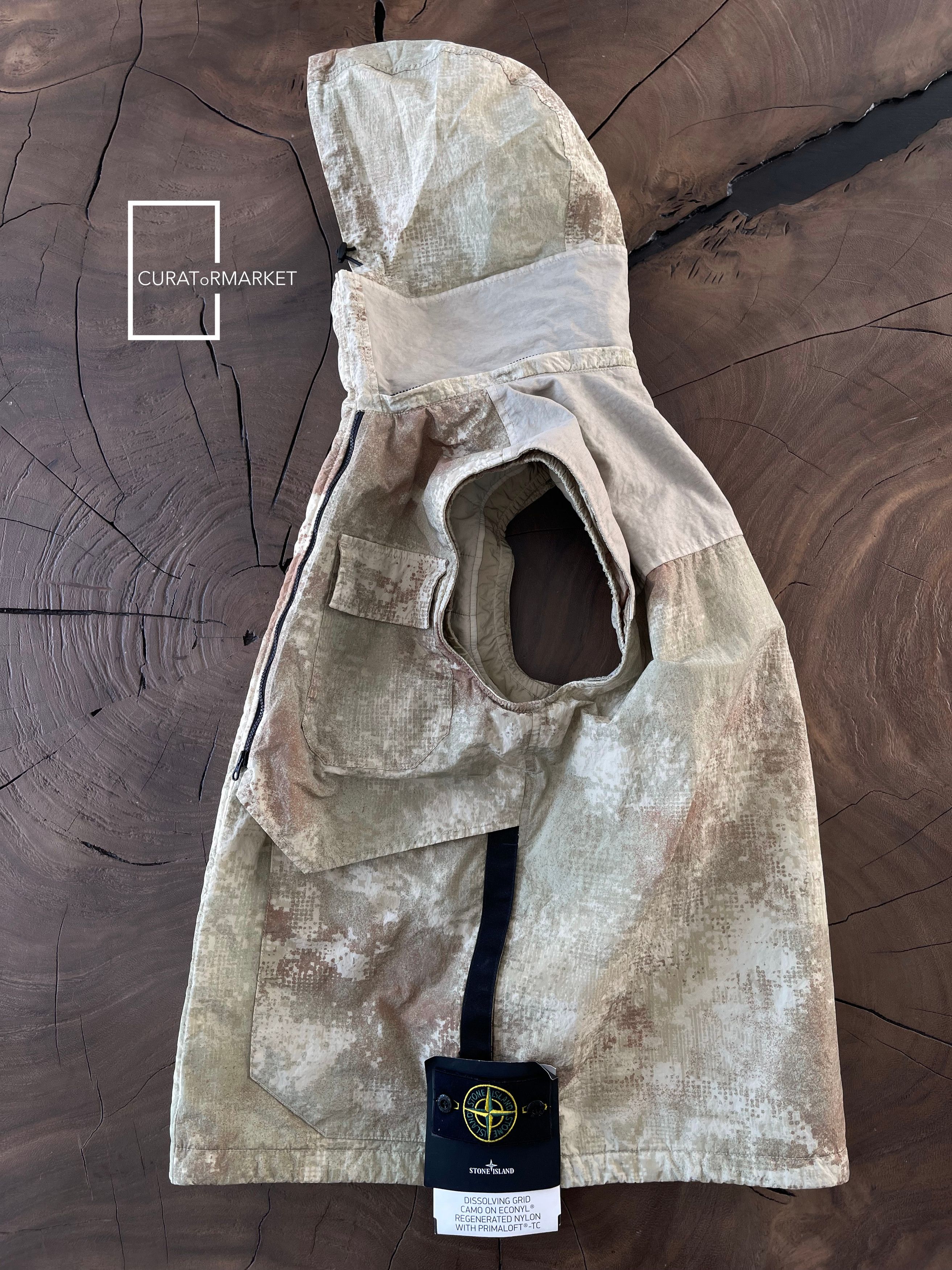 Stone Island M Dissolving Grid Camo Cargo Puff Vest Econyl Primaloft SS24 Size US M / EU 48-50 / 2 - 2 Thumbnail