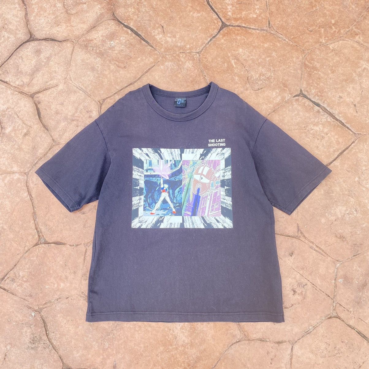 Anime Thrashed Faded Gundam The Last Shooting ERD GRUNGE ANIME TEE Size US L / EU 52-54 / 3 - 1 Thumbnail