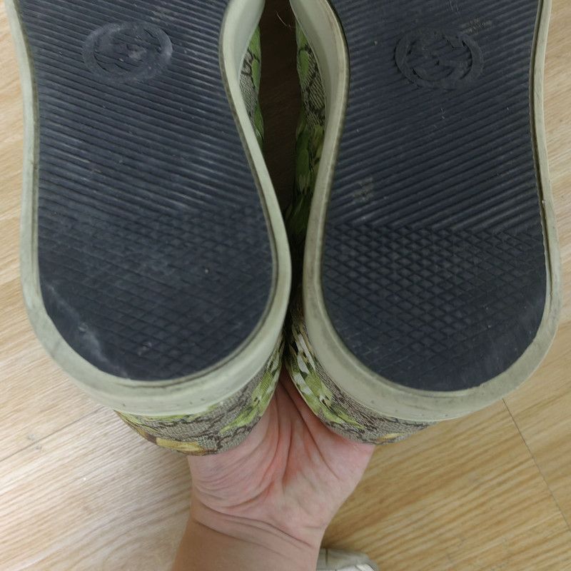 Gucci Gucci Canvas High-Top Sneakers in Green - Size US 7.5 / EU 40-41 - 6 Thumbnail