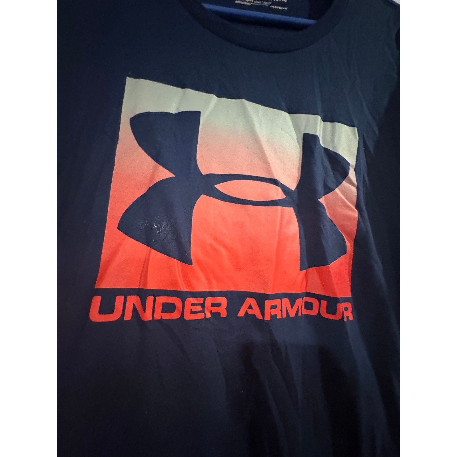Under Armour Under Armour Men’s HeatGear Graphic T-Shirt Navy Blue XL Size US XL / EU 56 / 4 - 4 Thumbnail