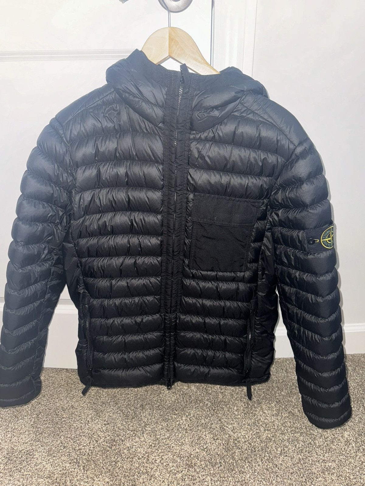 Stone Island Down Ribbed Puffer Jacket