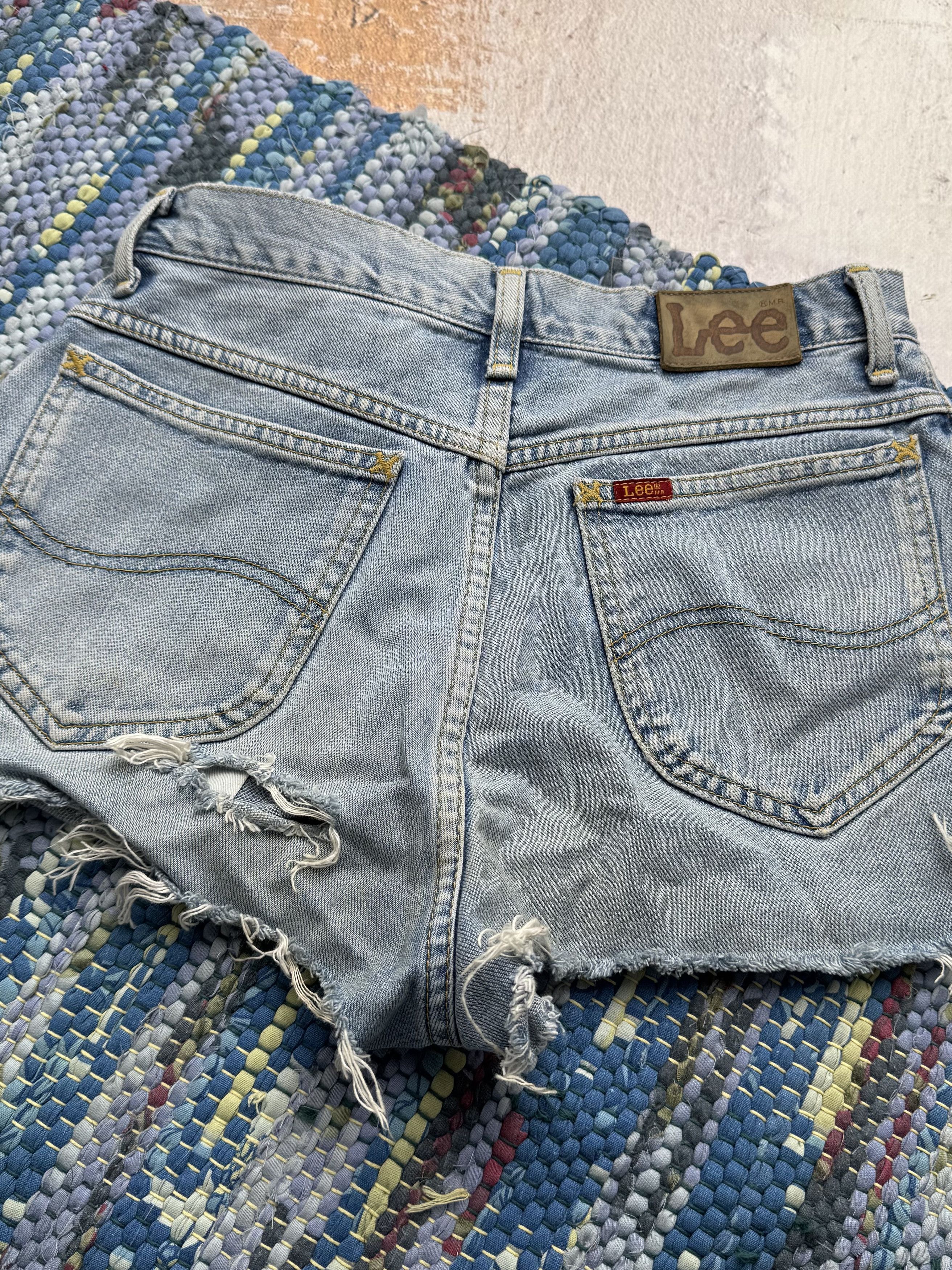 Vintage Vintage Denim Mini Shorts D15 Size 27" / US 4 / IT 40 - 8 Thumbnail