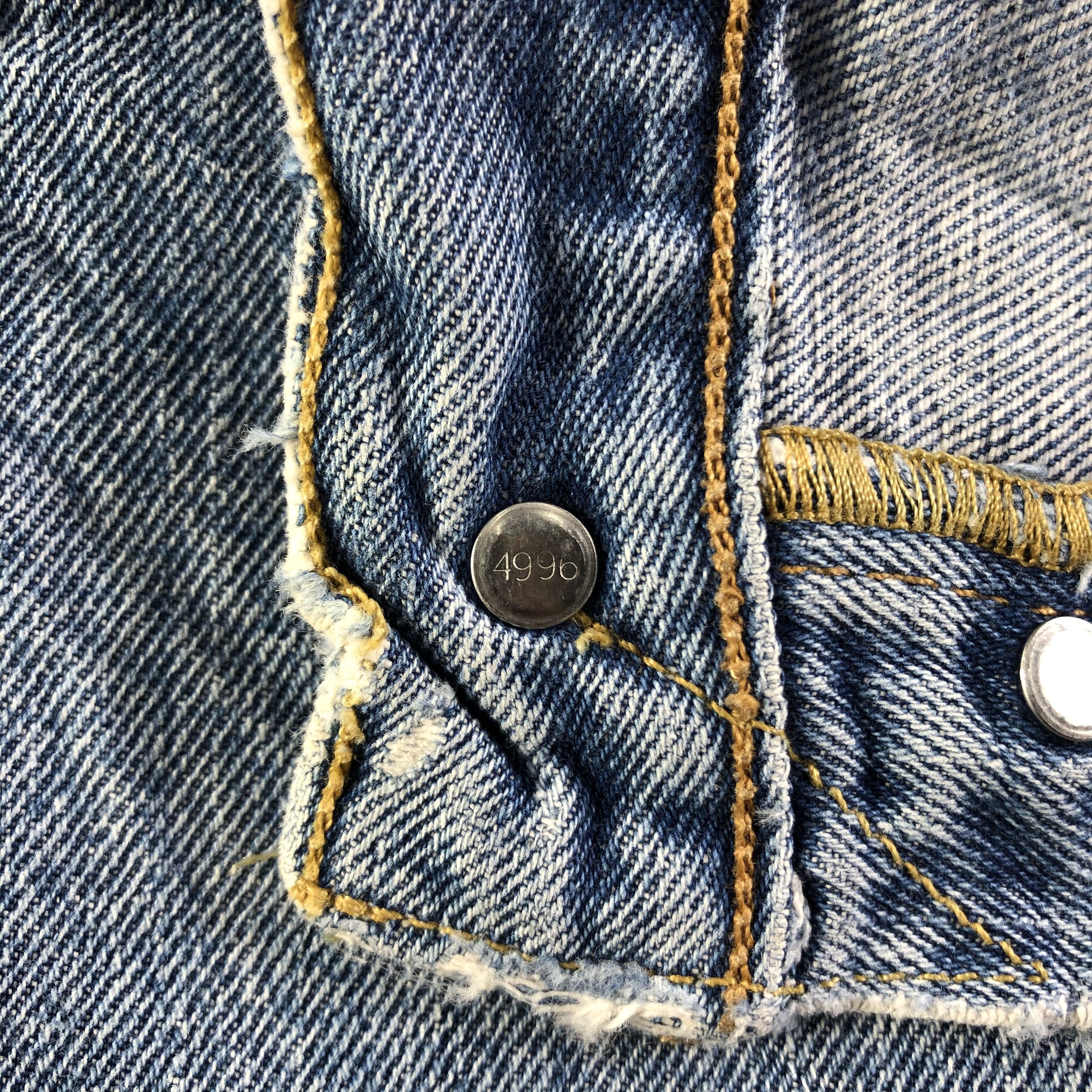 Levi's Vintage Blue Wash Levis 501 Jeans-J3065 Size US 36 / EU 52 - 10 Thumbnail