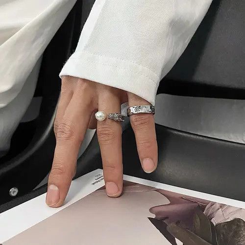 Designer Retro punk rings Size ONE SIZE - 2 Thumbnail