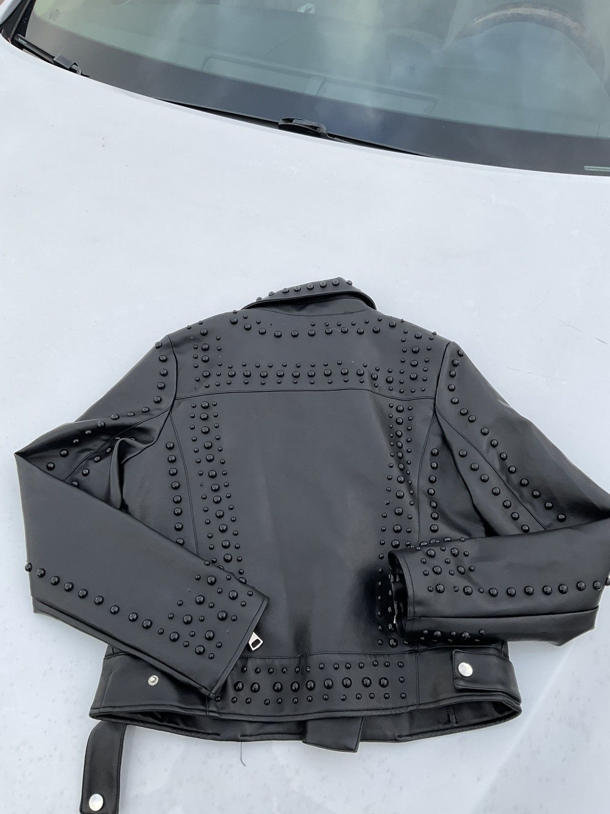 Other BLACK STUDDED LEATHER JACKET Size S / US 4 / IT 40 - 2 Thumbnail