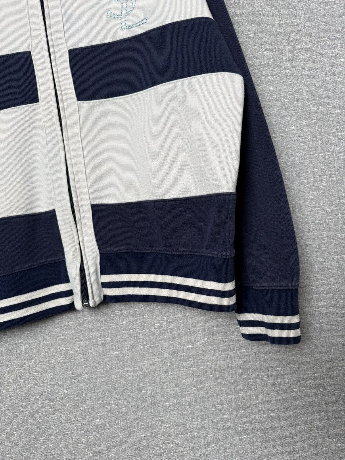 Yves Saint Laurent Vintage Yves Saint Laurent Zip Up Sweater Large YSL Logo Size US L / EU 52-54 / 3 - 9 Thumbnail