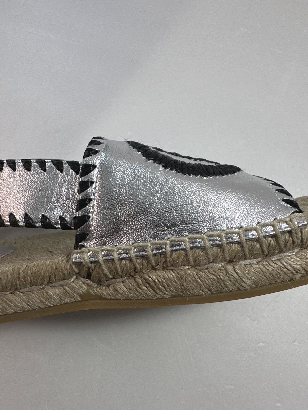 Gucci Authentic - Pilar Embroidered Double G Logo Slingback Espadr Size US 5 / IT 35 - 18 Thumbnail