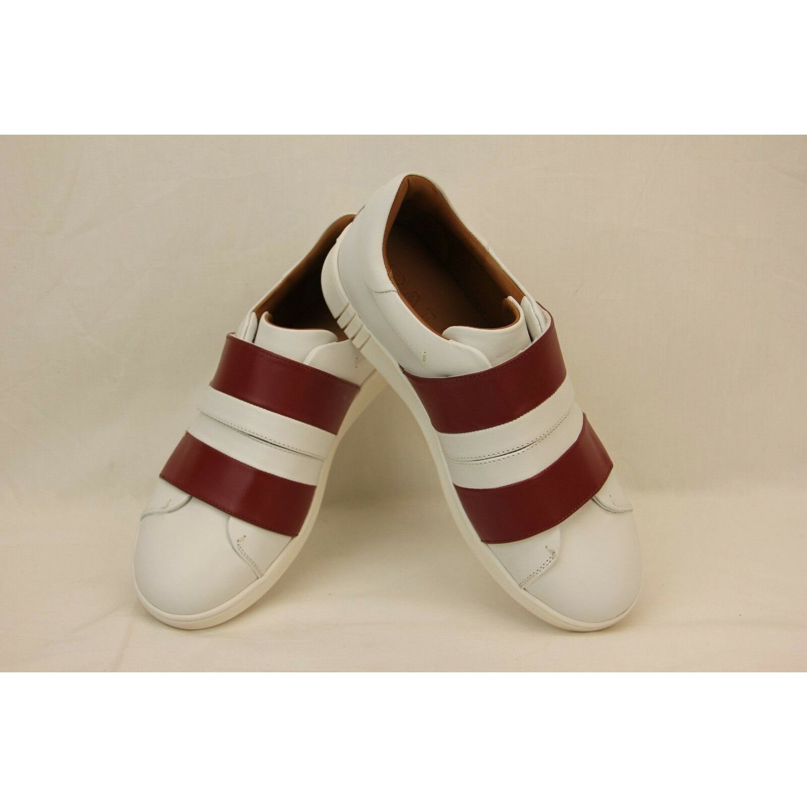 Bally 6213016 WILLET WHITE RED LEATHER LOGO SWISS SNEAKERS 11 44 Size US 11 / EU 44 - 11 Thumbnail