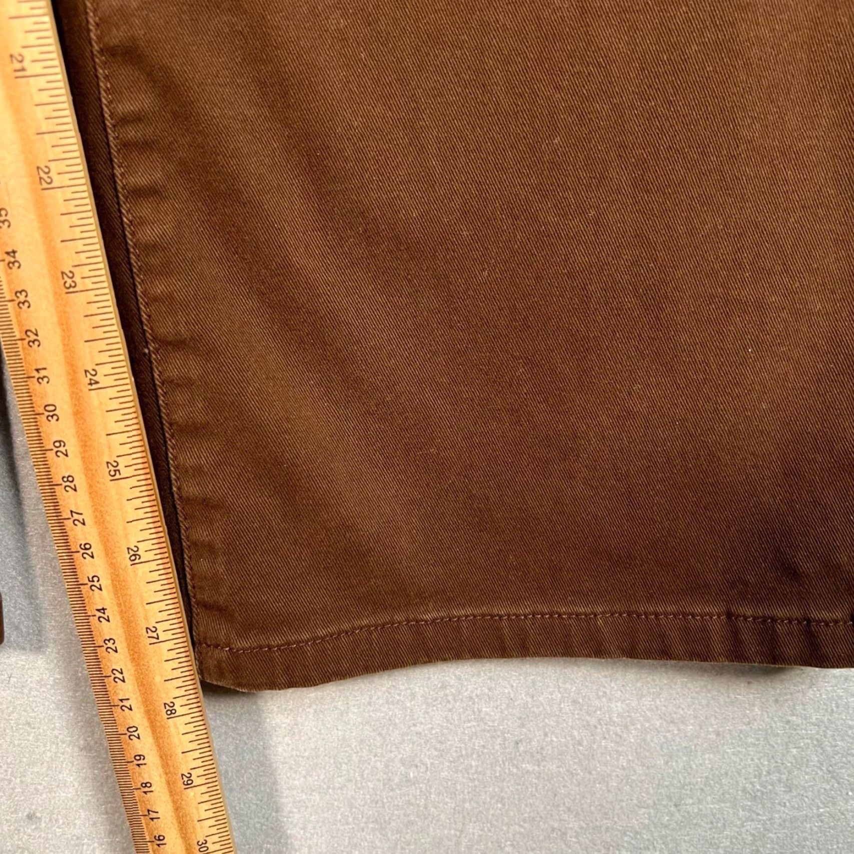 Cider VINTAGE Cider Pants Adult Womens Medium Brown Cotton Gold Buttoned Pockets Straight Leg Ankle 29in Womens Size 32" / US 10 / IT 46 - 6 Thumbnail