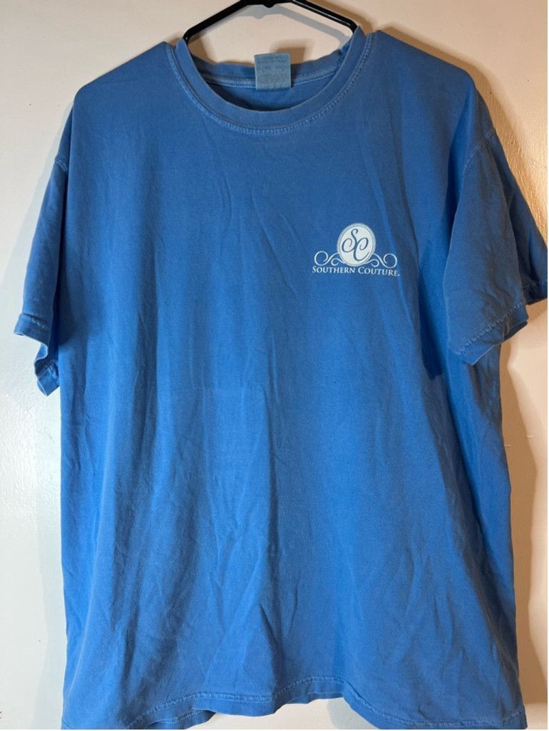 Comfort Colors Men's Southern Couture Blue Graphic T-Shirt Size L Size L / US 10 / IT 46 - 1 Thumbnail