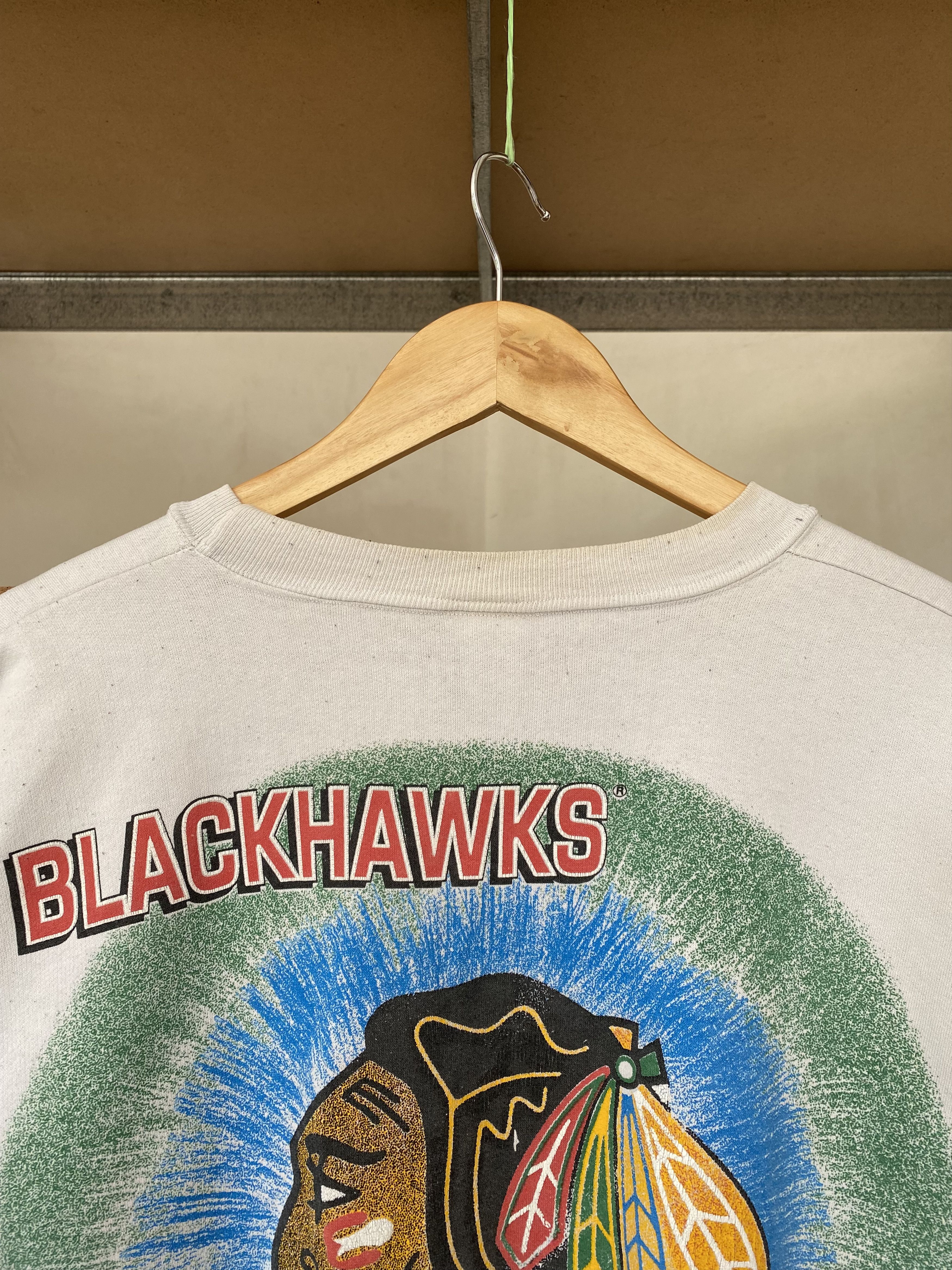 NHL × Vintage Chicago Blackhawks Vintage 1993 NHL Sweatshirt Size US XXL / EU 58 / 5 - 11 Thumbnail