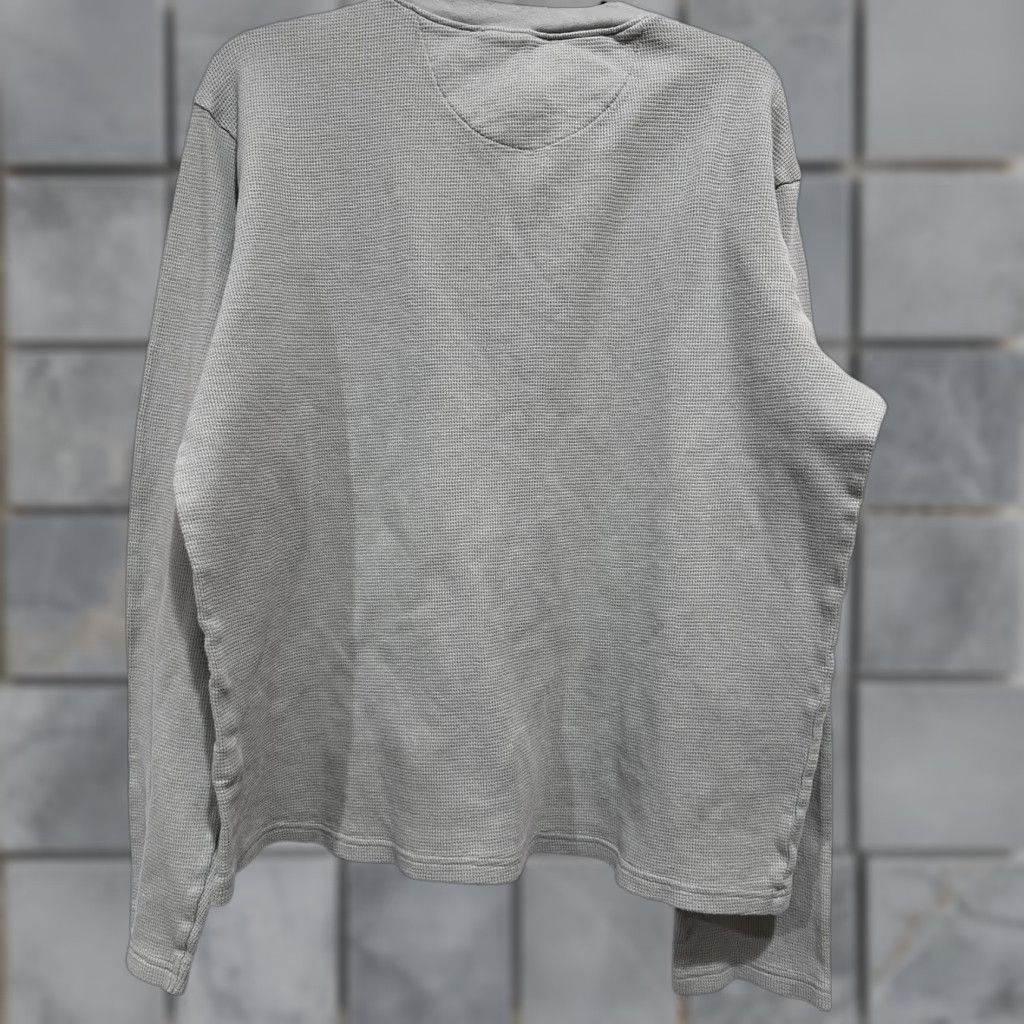 Vintage Honest Green Henley Shirt Men L Regular Knit Organic Cotton Minimalist Casual Size US L / EU 52-54 / 3 - 1 Thumbnail