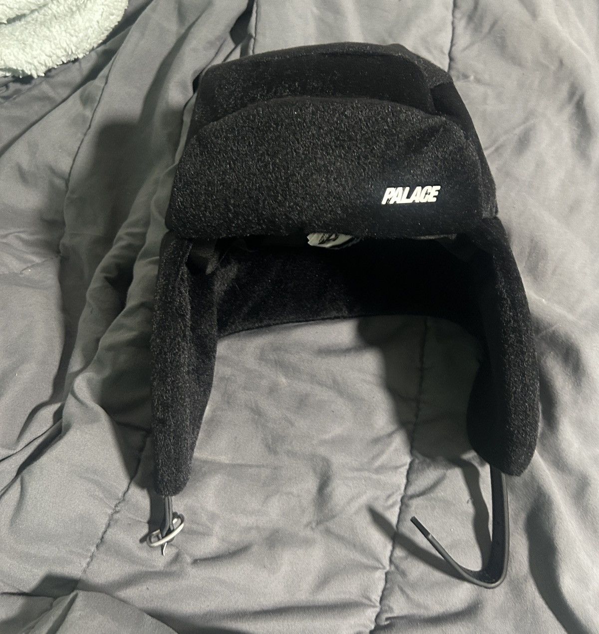 Teddy Ears Earflapper Black Lサイズ Soft Plush Ear Warmer Winter