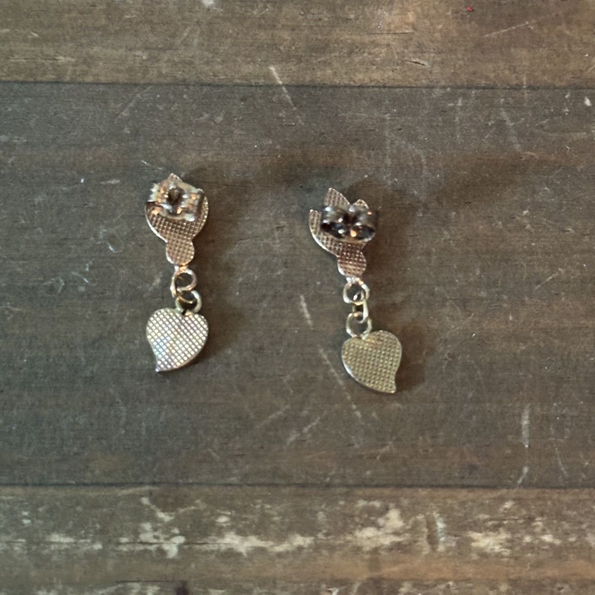 Vintage Vintage tulip and heart enamel dangle post earrings Size ONE SIZE - 4 Thumbnail