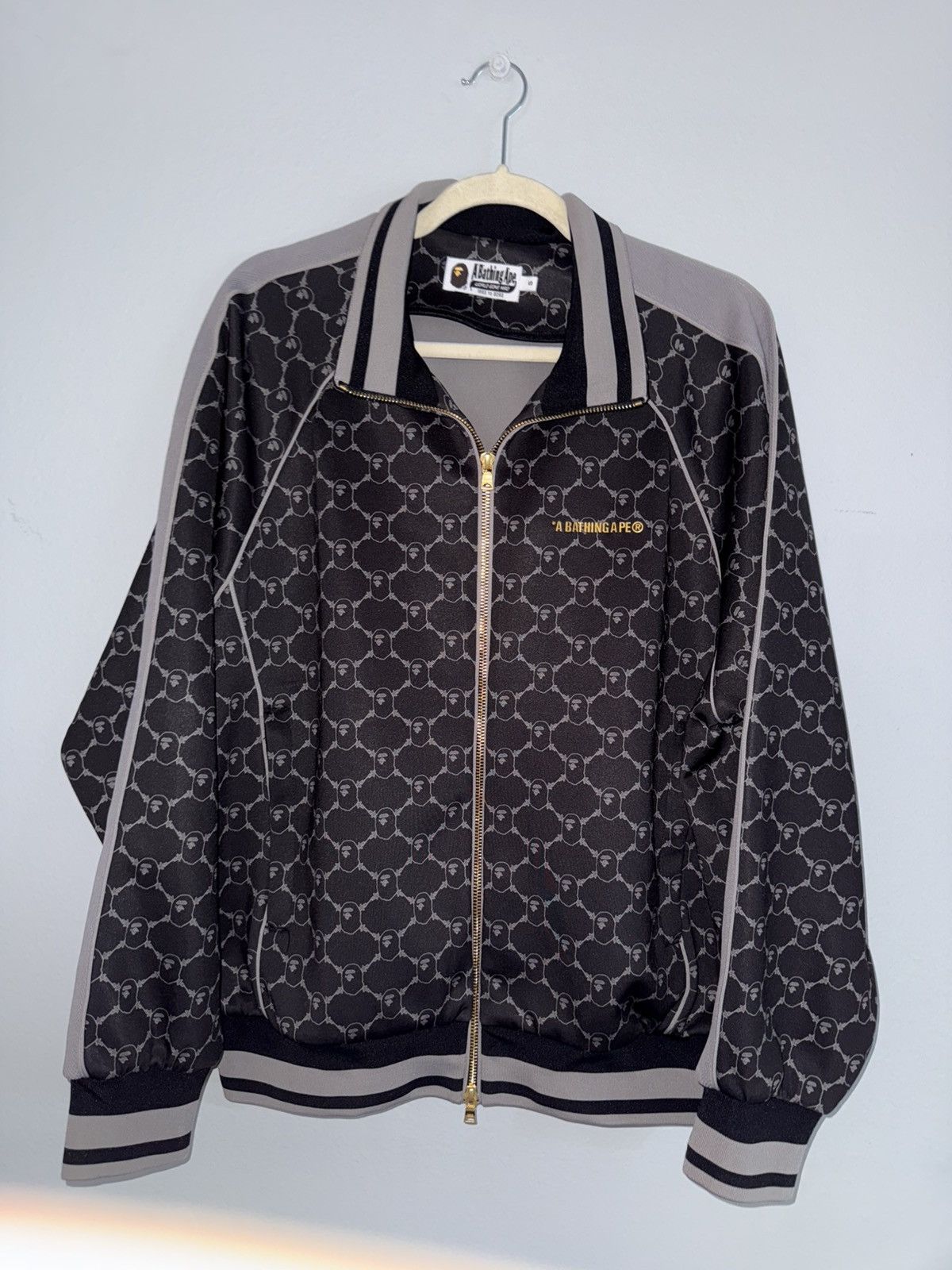 Bape Bape COLLEGE MONOGRAM LOGO RELAXED FIT TRACK JACKET Size US S / EU 44-46 / 1 - 2 Thumbnail