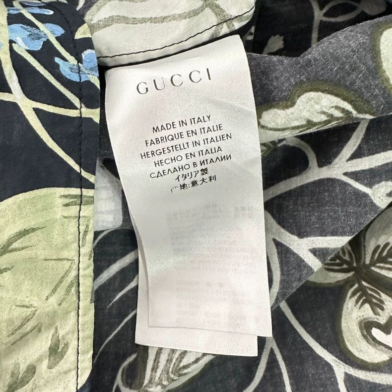 Gucci GucciMulberry silk morning glory print lapel shirt shirt 25 Size US XXS / EU 40 - 4 Thumbnail