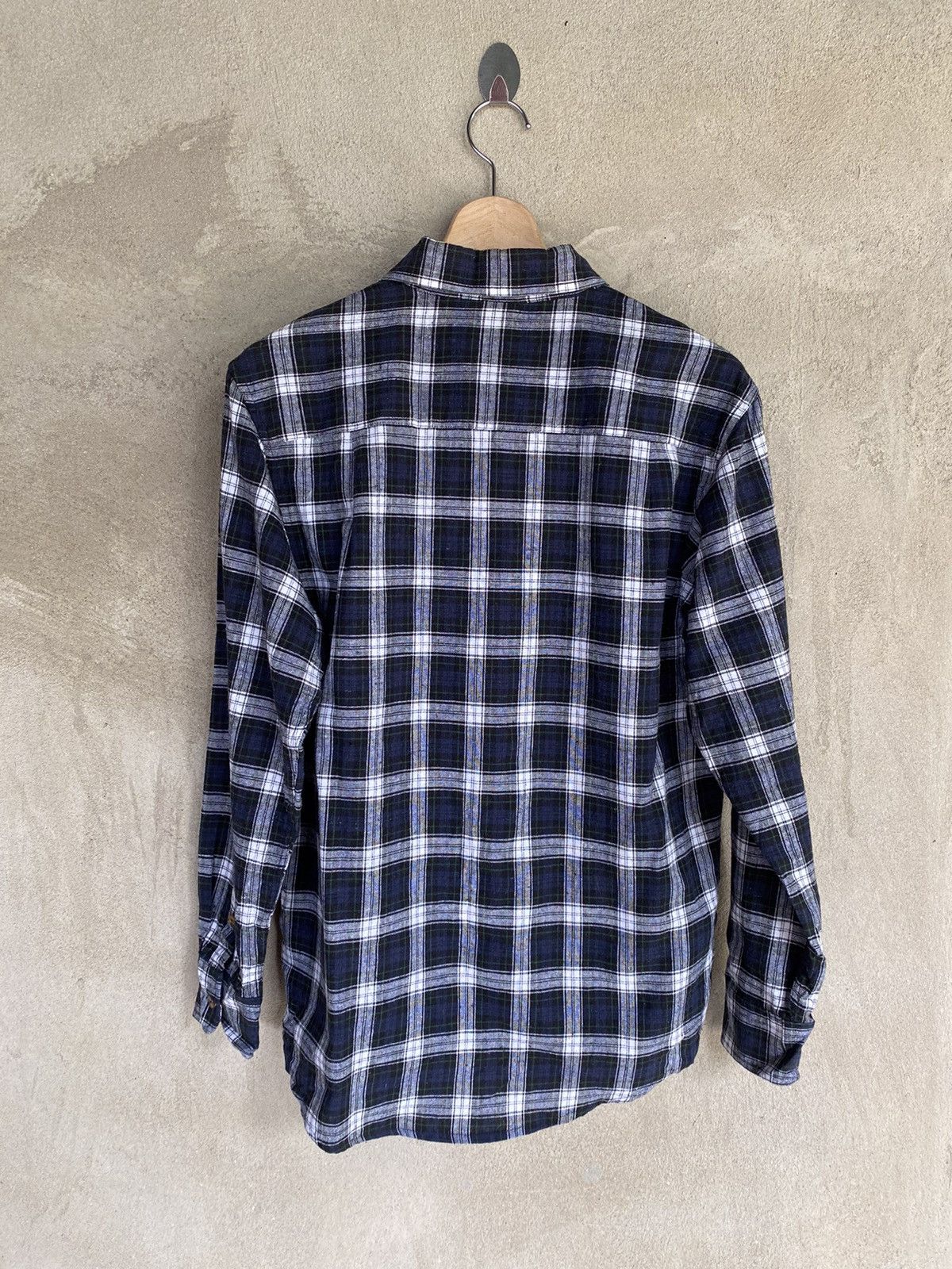 Michiko London Koshino Plaid Tartan Flannel Shirt