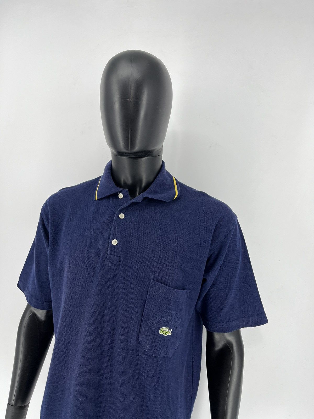 Lacoste × Vintage Vintage Chemise Lacoste Big Logo Made in France Polo t-shirt Size US M / EU 48-50 / 2 - 3 Thumbnail