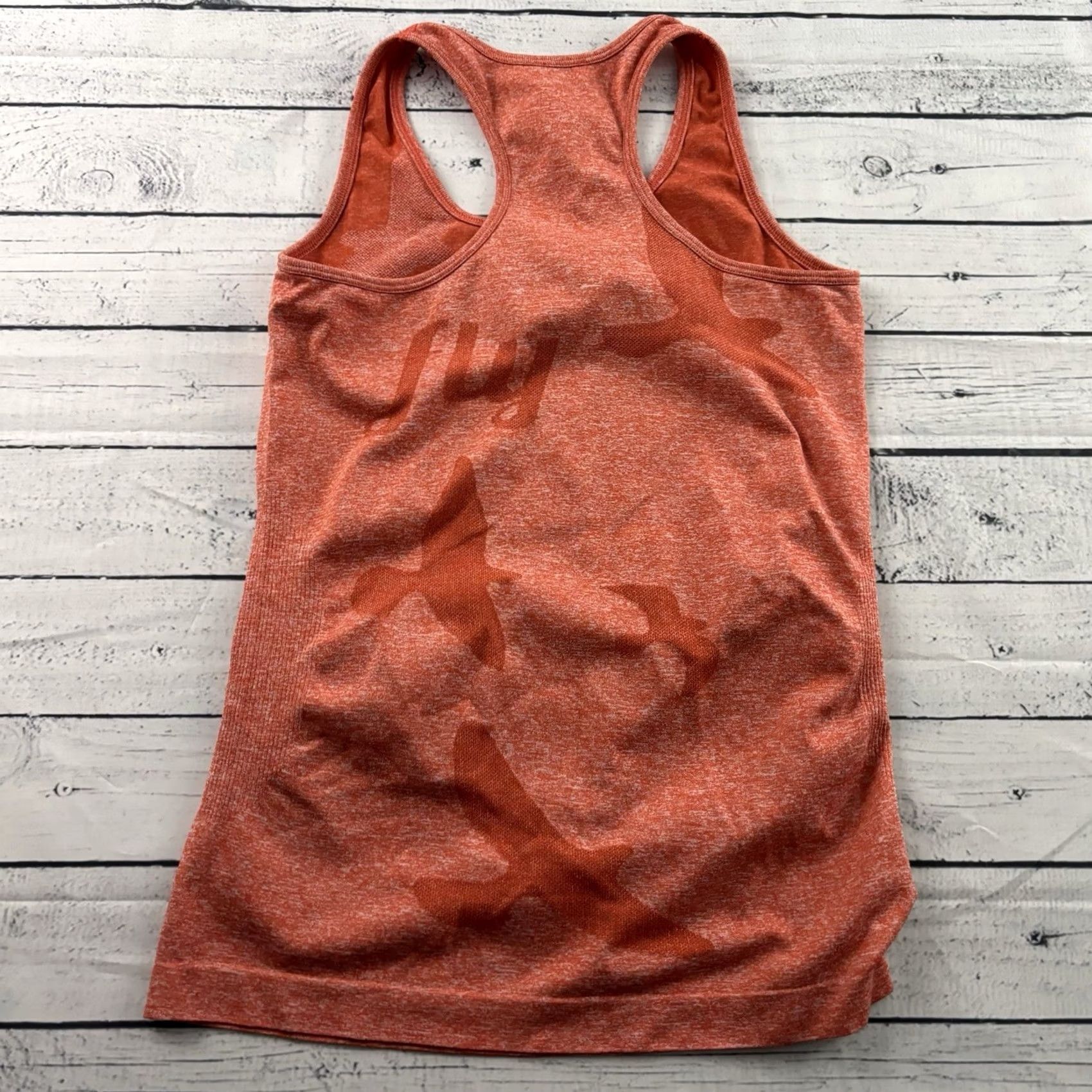 Logo 7 Oiselle Bird Logo Racerback Athletic Tank Top Women's S Orange Tank Racerback Bird Logo Shirt Womens S Orange Size S / US 4 / IT 40 - 6 Thumbnail