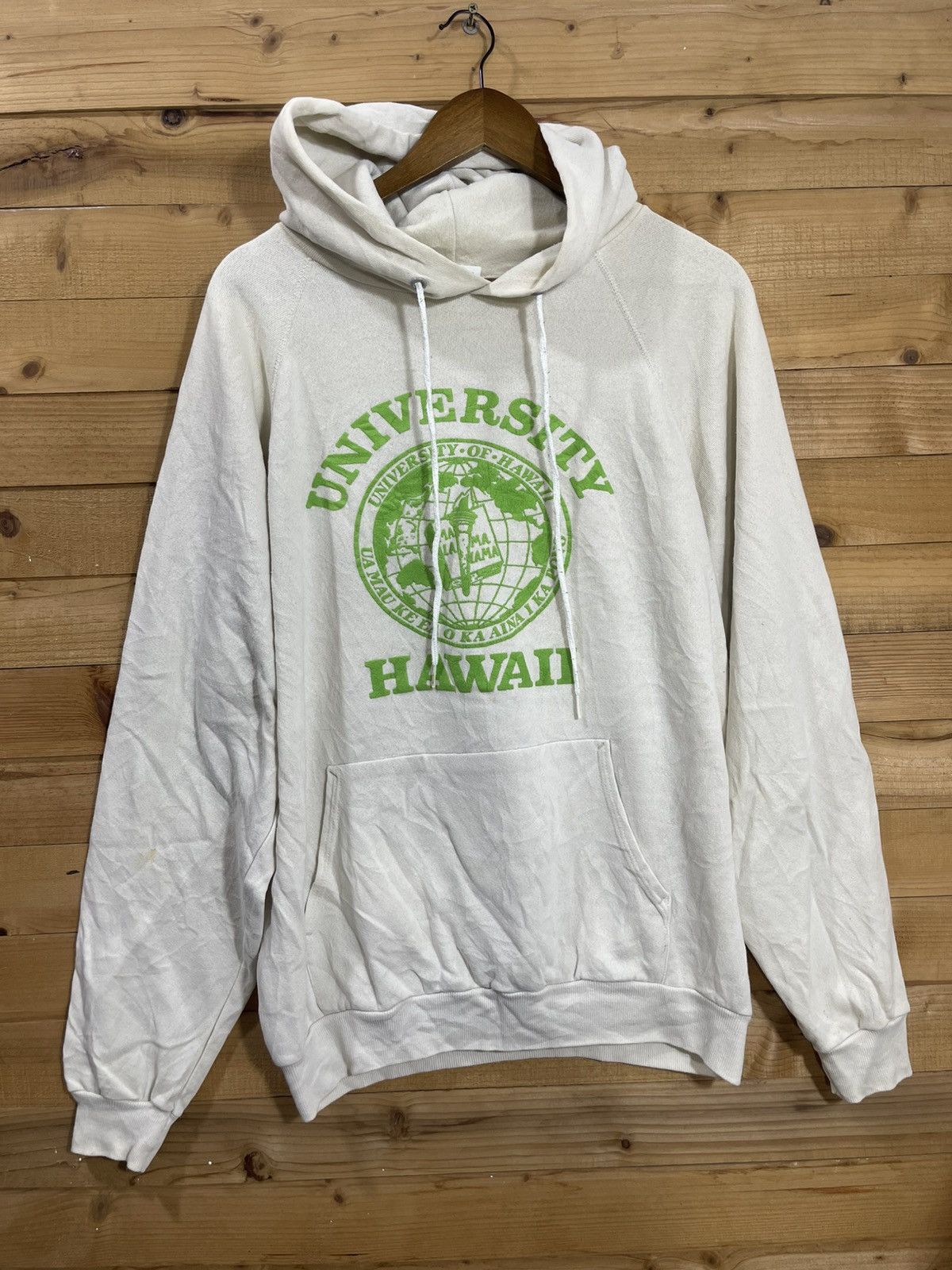 Vintage Vintage 90s university of hawaii hoodie Size US XL / EU 56 / 4 - 1 Thumbnail
