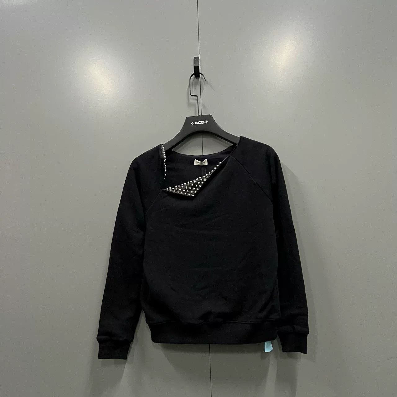Saint Laurent Paris black saint laurent studded sweatshirt size S Size US S / EU 44-46 / 1 - 1 Thumbnail