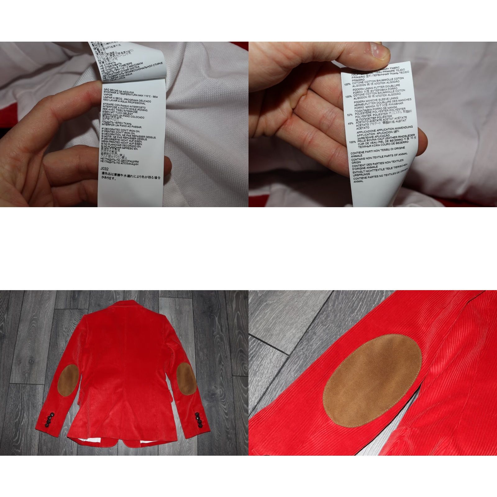 Dsquared2 WOMEN'S DSQUARED2 BLAZER Shirt Blazer 46 Red Italian Vintage? Size L / US 10 / IT 46 - 8 Thumbnail