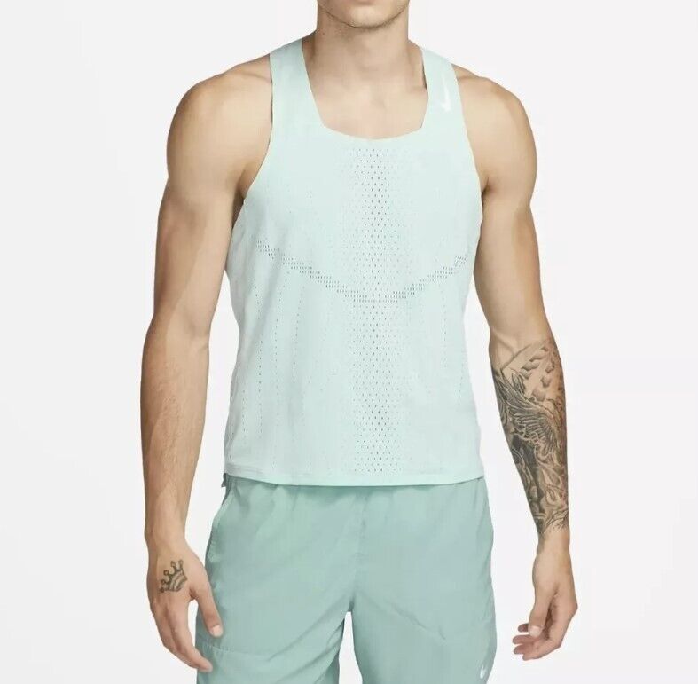 Nike Nike DM4624-346 Dri-FIT ADV AeroSwift Tank Run Jade Ice S Size US S / EU 44-46 / 1 - 1 Thumbnail