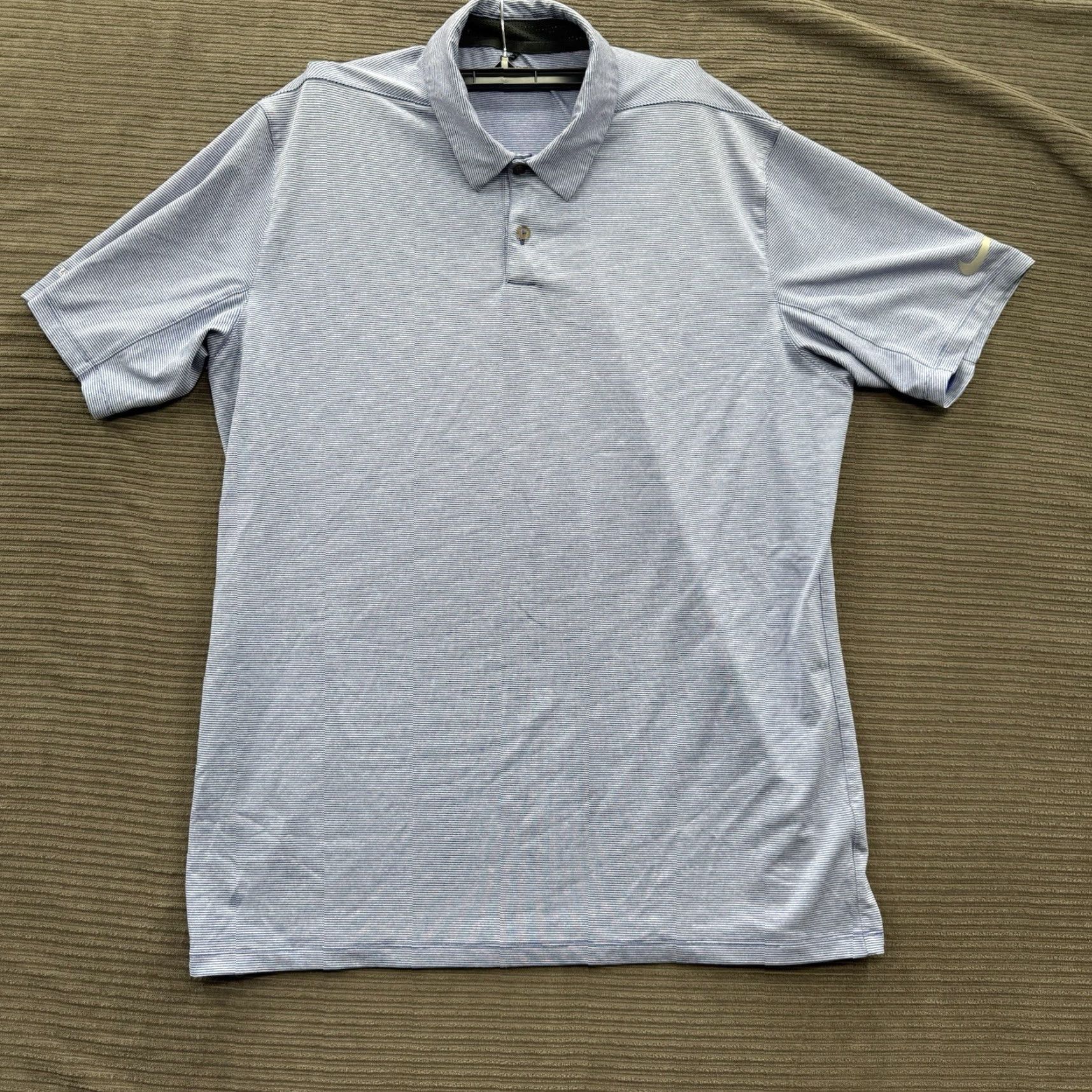 Nike Nike Golf Polo Shirt Men XL Polyester Spandex Dri-Fit Striped Short Sleeve Casual Performance Golf Gray Multicolor Size US XL / EU 56 / 4 - 2 Thumbnail