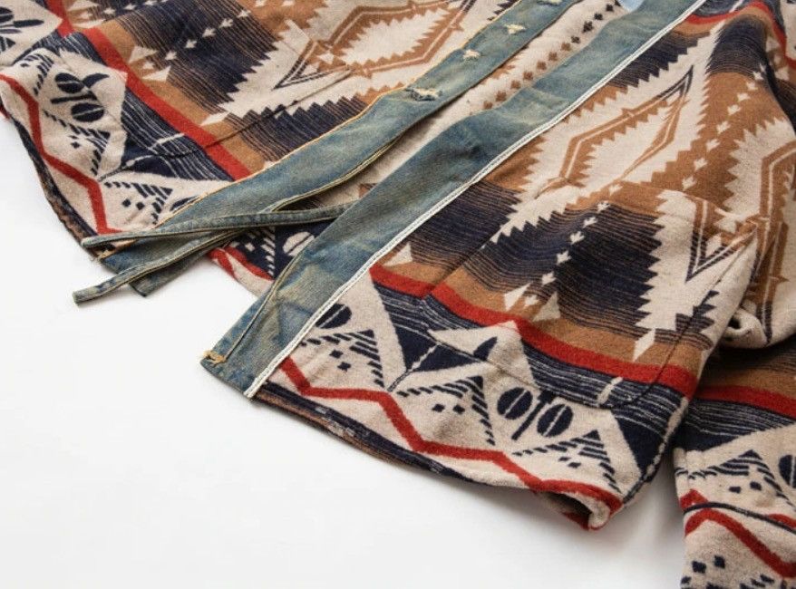 Japanese Brand [Greg Lauren style] Ethnic pattern cardigan Limited edition Size US L / EU 52-54 / 3 - 4 Thumbnail