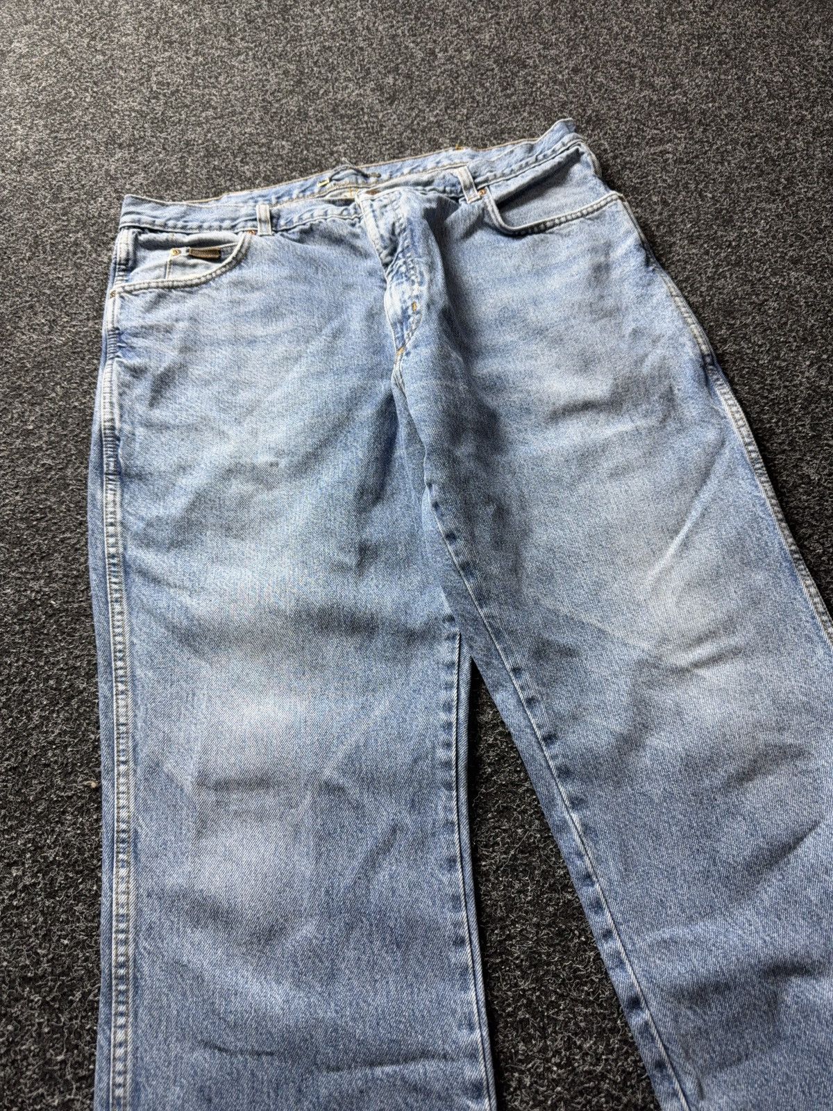 Wrangler 90s Wrangler USA Vintage Light Wash Straight Leg Jeans Size US 37 - 8 Thumbnail