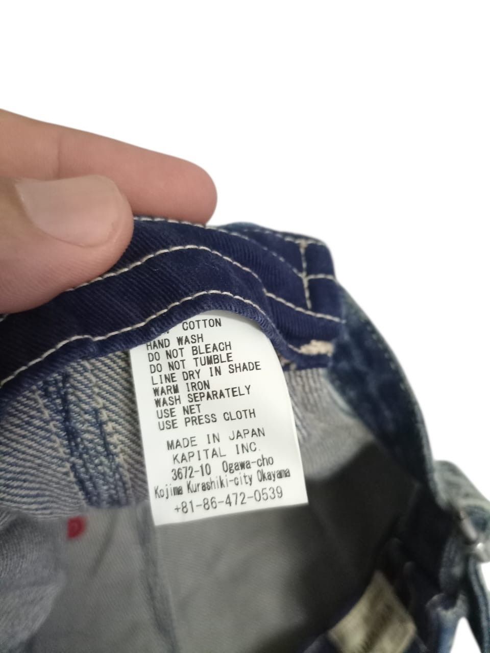 Kapital Kountry Kapital Kountry Denim cap Size ONE SIZE - 5 Thumbnail