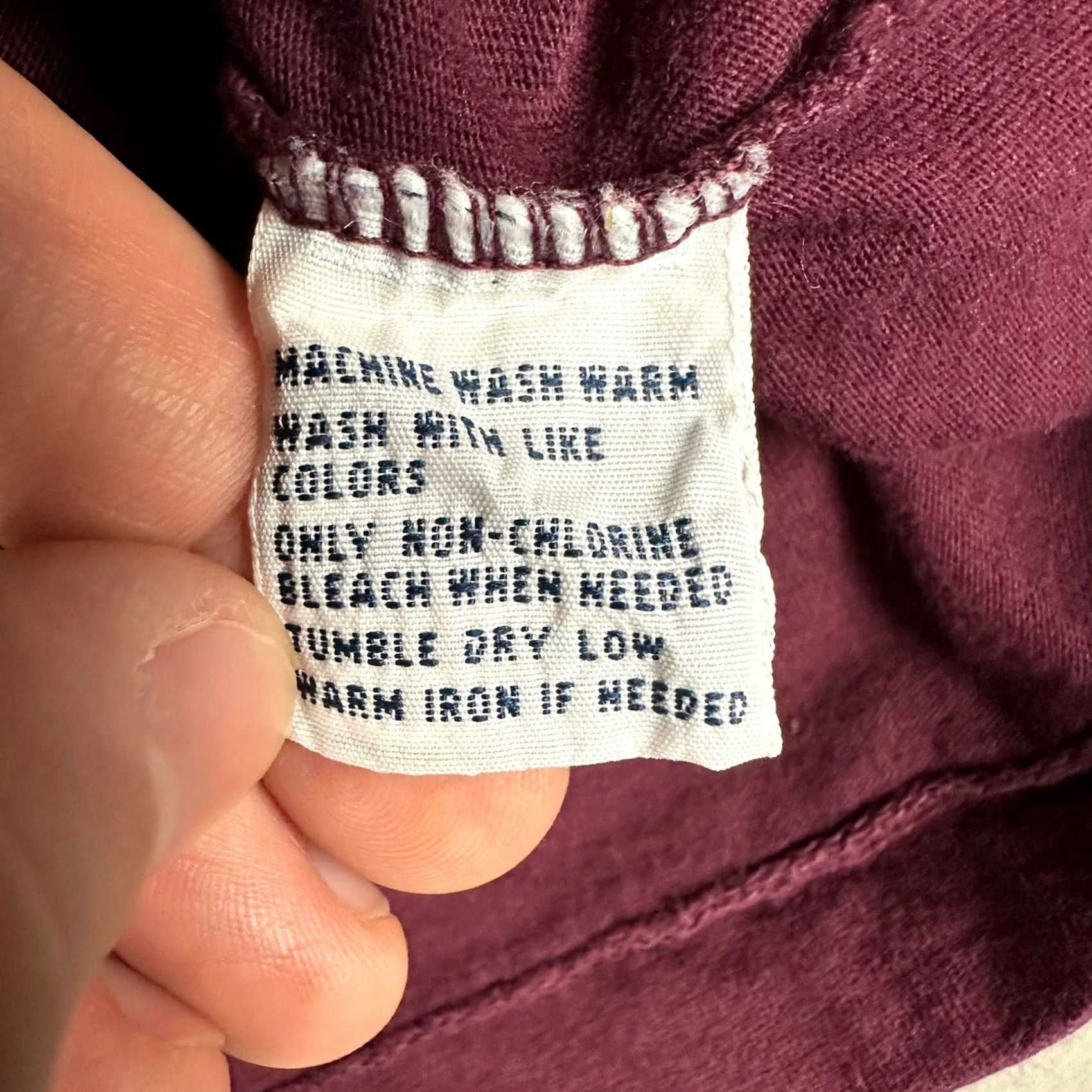 Polo Ralph Lauren Polo Ralph Lauren Shirt Mens 2XB BIG Maroon Red Long Sleeve Pocket Tee EUC Size US XXL / EU 58 / 5 - 5 Thumbnail