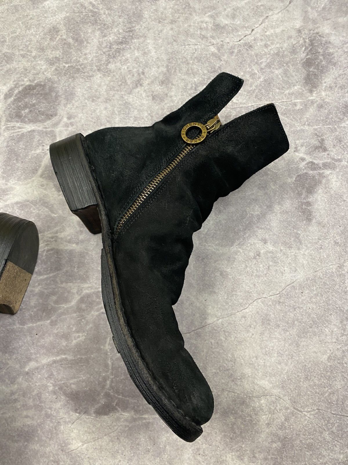 Fiorentini + Baker Fiorentini Baker Suede Biker Moto Wrinkles Boots Size: 37 Size US 7 / IT 37 - 7 Thumbnail