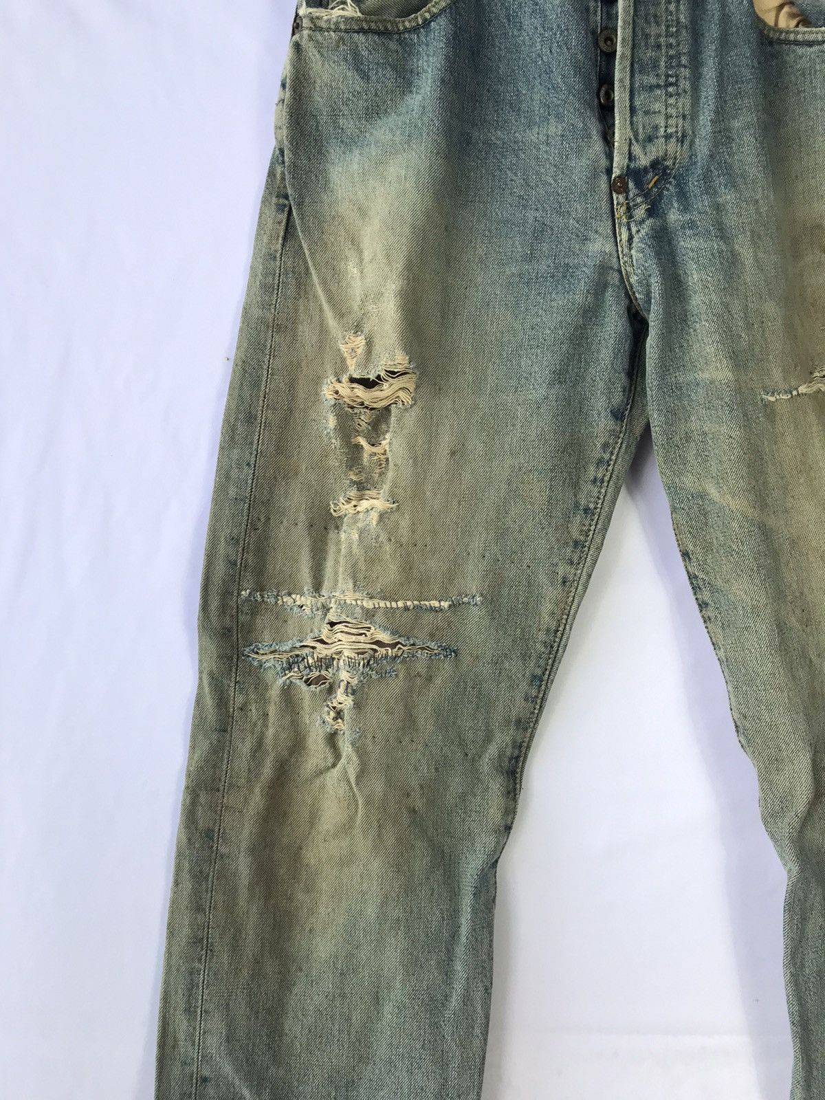 Levi's Vintage levis jeans distressed selvage Levi’s 702 3383 Size US 31 - 2 Thumbnail