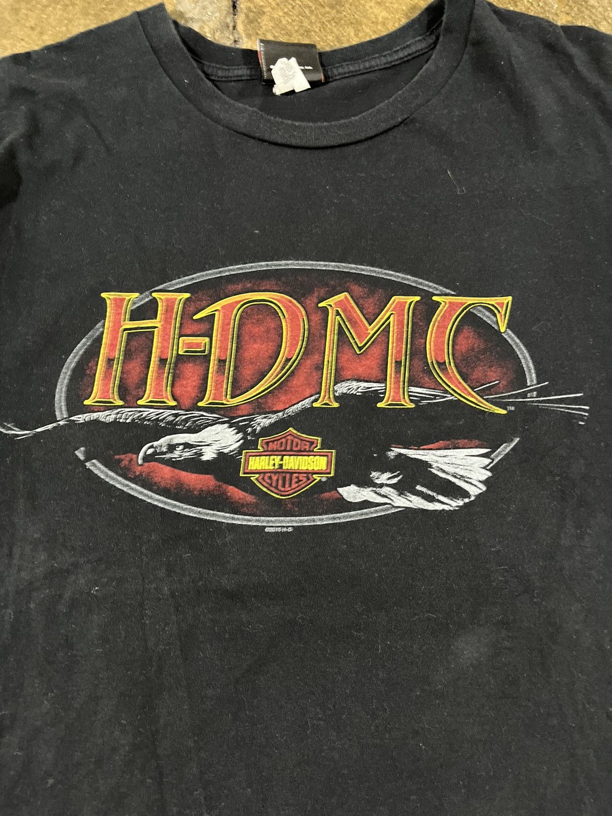 Harley Davidson × Vintage Crazy Vintage Y2K Harley Davidson Eagle Biker Grunge Tee Size US XL / EU 56 / 4 - 4 Thumbnail