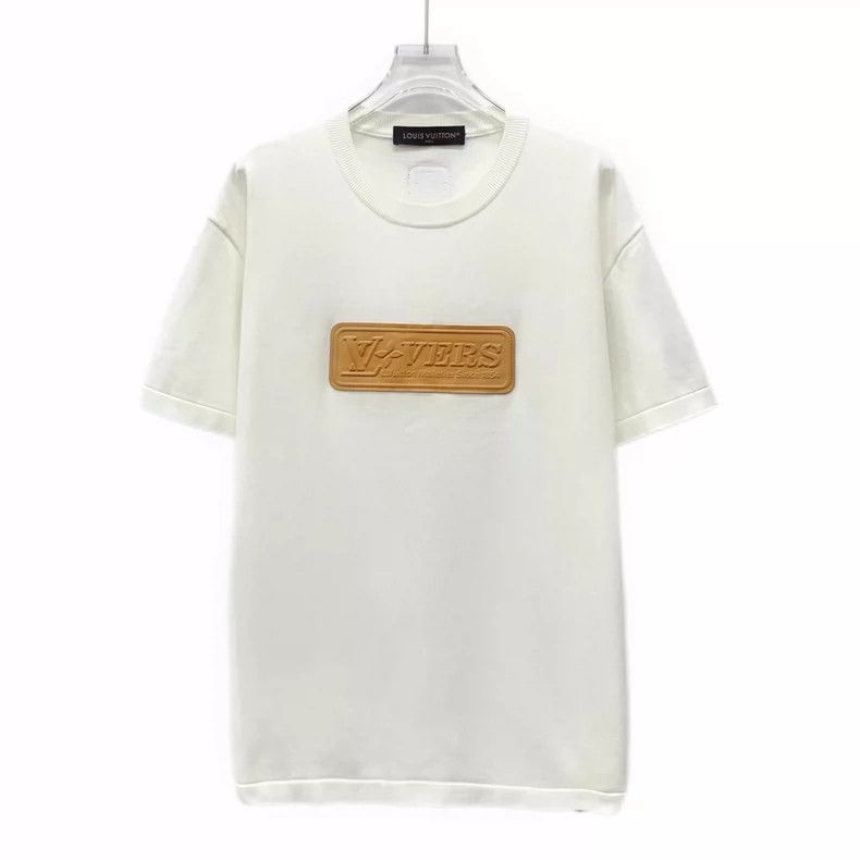Louis Vuitton Louis Vuitton 25 White Badge Cotton Crew Neck Short Sleeve Size US M / EU 48-50 / 2 - 1 Thumbnail