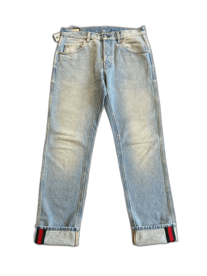 Gucci Men's Striped Denim Pants Size 30-2505
