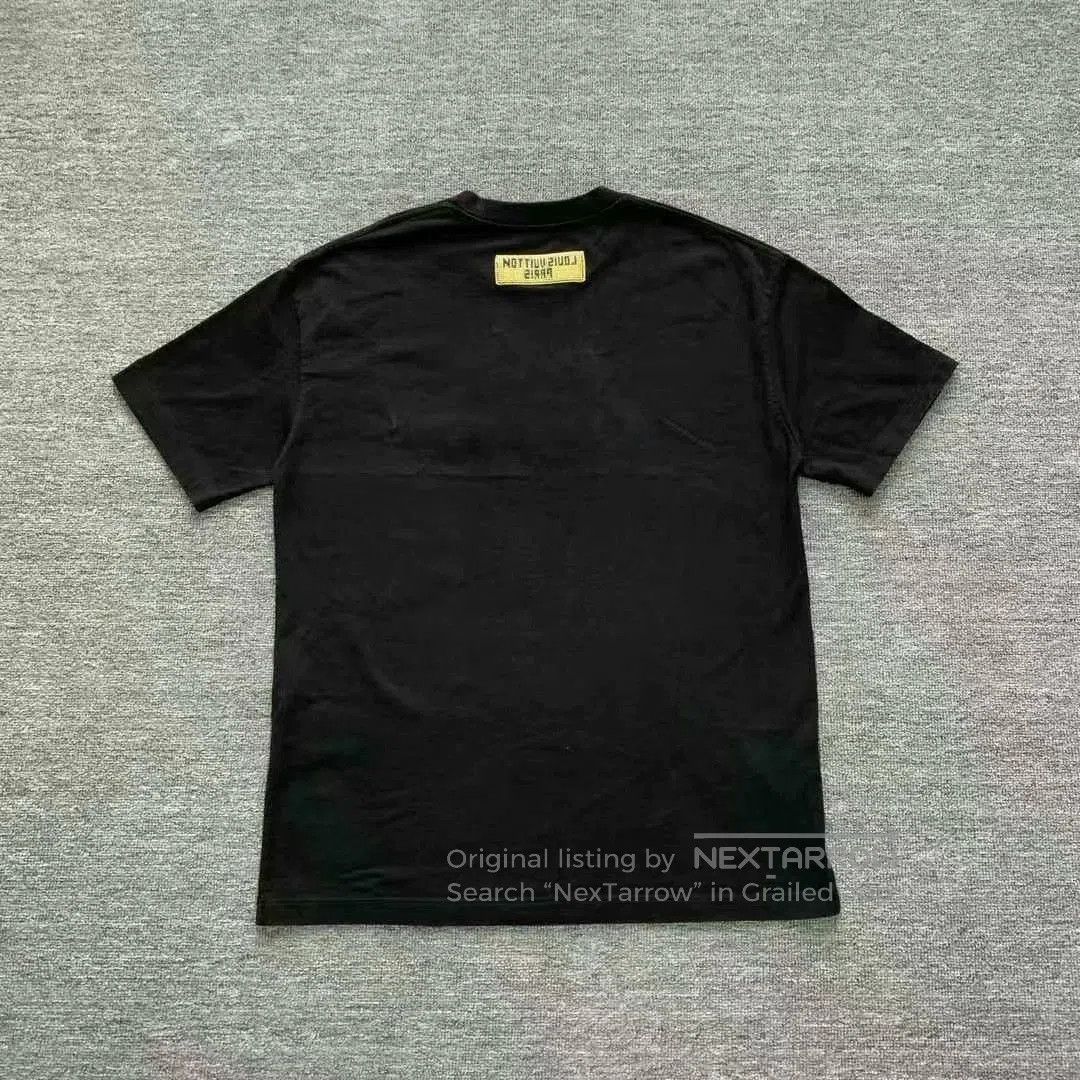 Louis Vuitton lv black embellished embroidered short sleeve shirt. Size US M / EU 48-50 / 2 - 2 Thumbnail