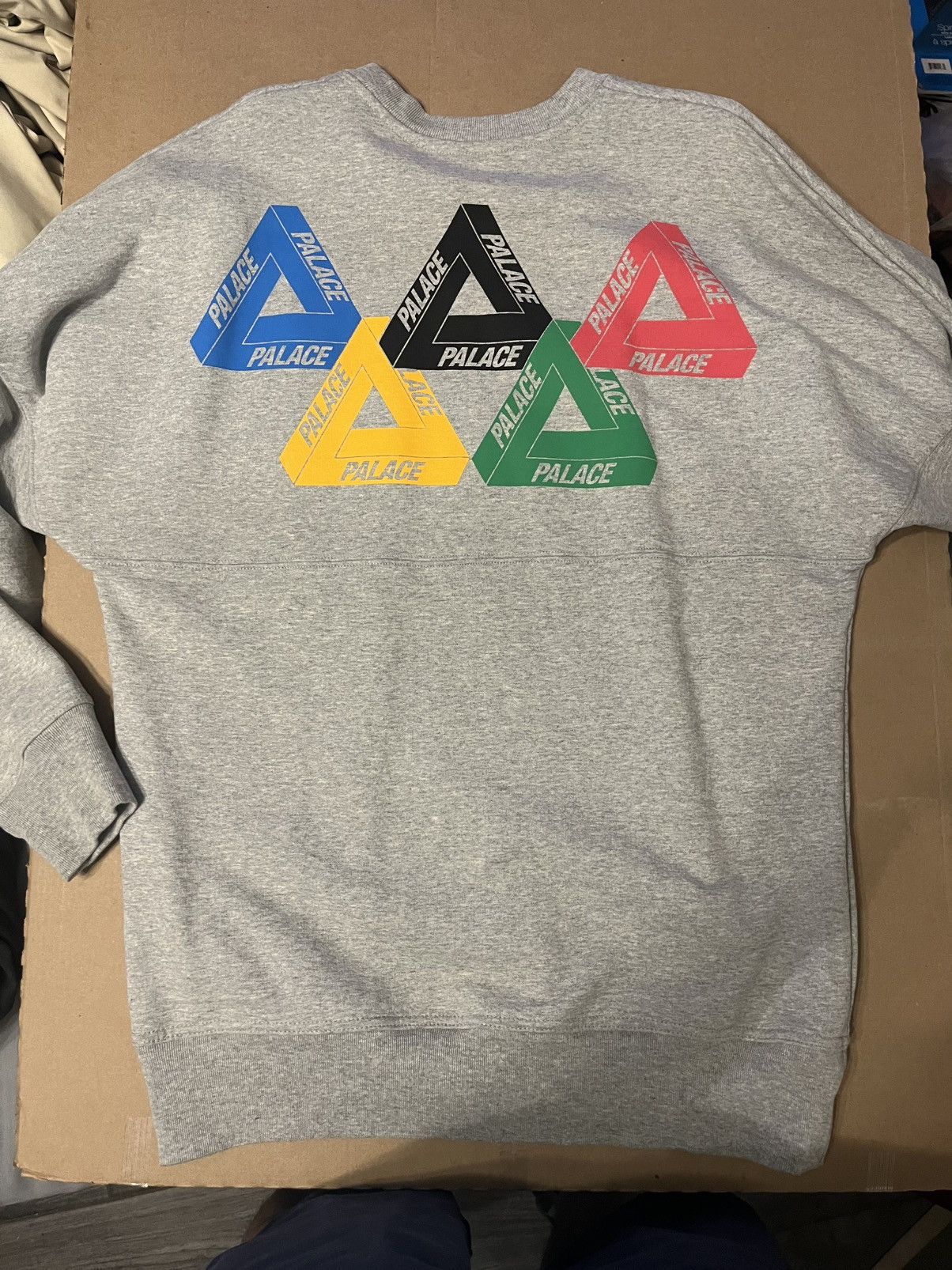 Palace Palace olympic crewneck heather grey medium Size US M / EU 48-50 / 2 - 2 Thumbnail